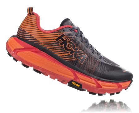 Hoka One One EVO Mafate 2 - Adidasi Alergare Barbati Negrii / Rosii | RO-CawM6gO